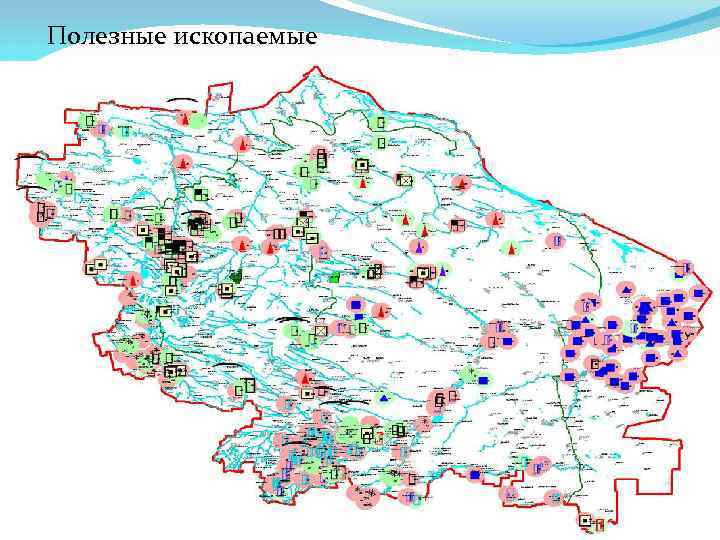 Карта полезных ископаемых кчр