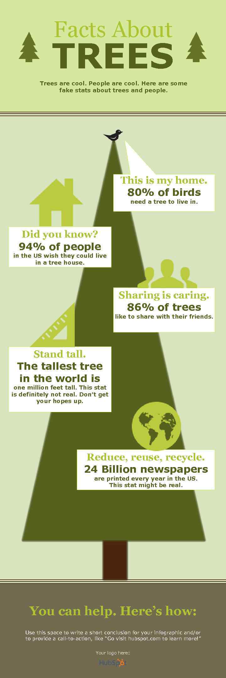 Facts About TREES Trees are cool. People are cool. Here are some fake stats