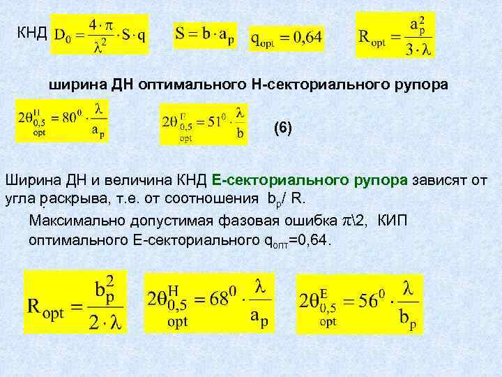 Кнд диаграммы направленности