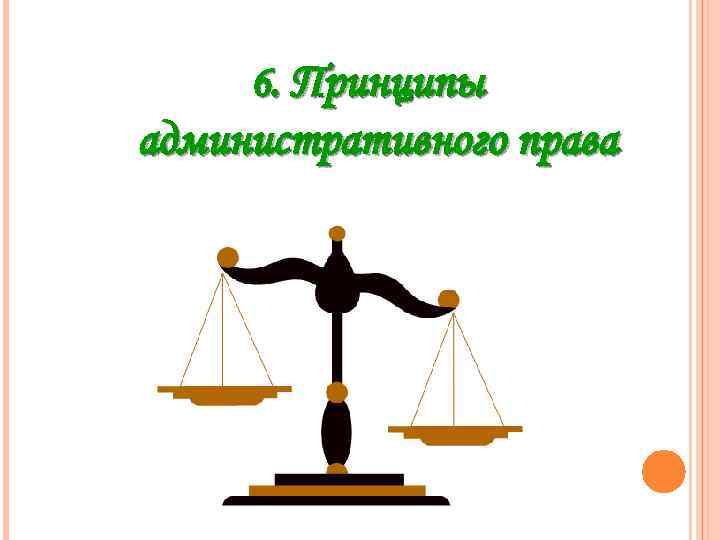 6. Принципы административного права 