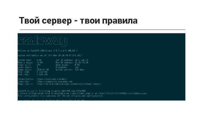 Твой сервер - твои правила 