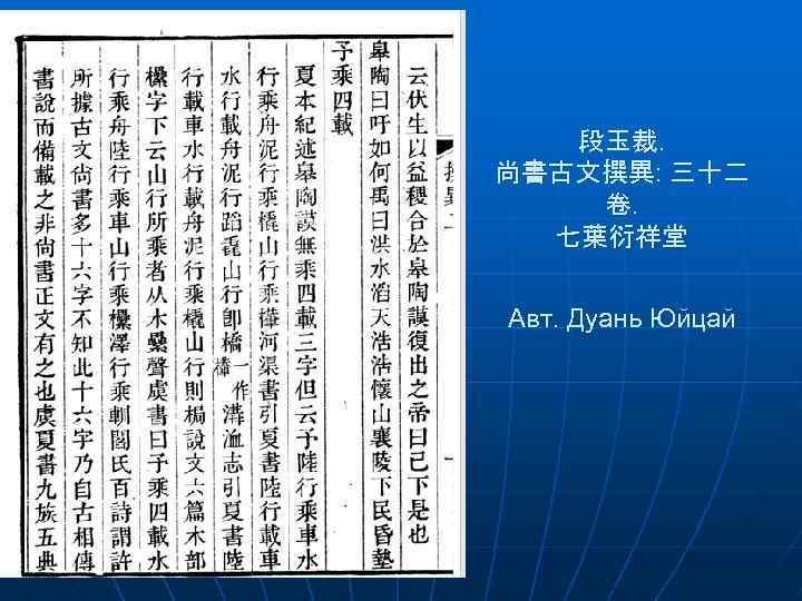 段玉裁. 尚書古文撰異: 三十二 卷. 七葉衍祥堂 Авт. Дуань Юйцай 