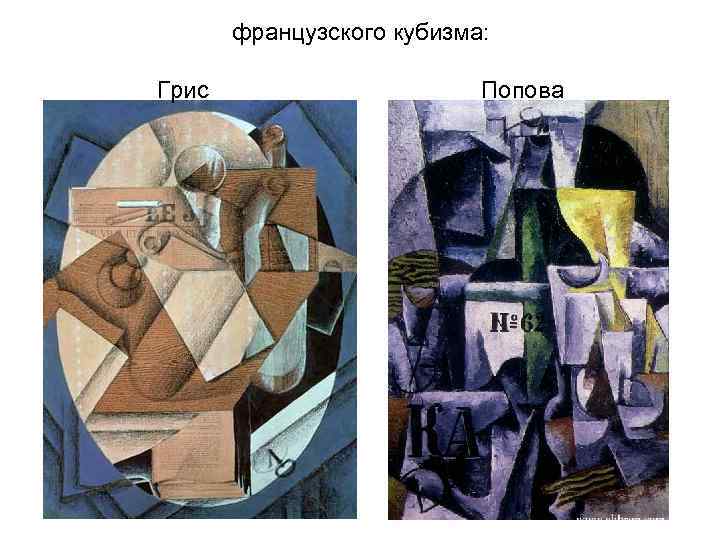 французского кубизма: Грис Попова 