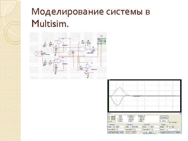 Моделирование системы в Multisim. 