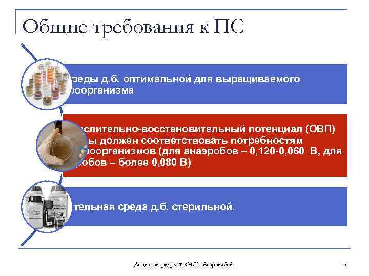 Общие требования к ПС р. Н среды д. б. оптимальной для выращиваемого микроорганизма Окислительно