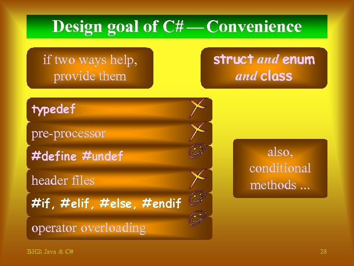 Design goal of C# — Convenience if two ways help, provide them struct and