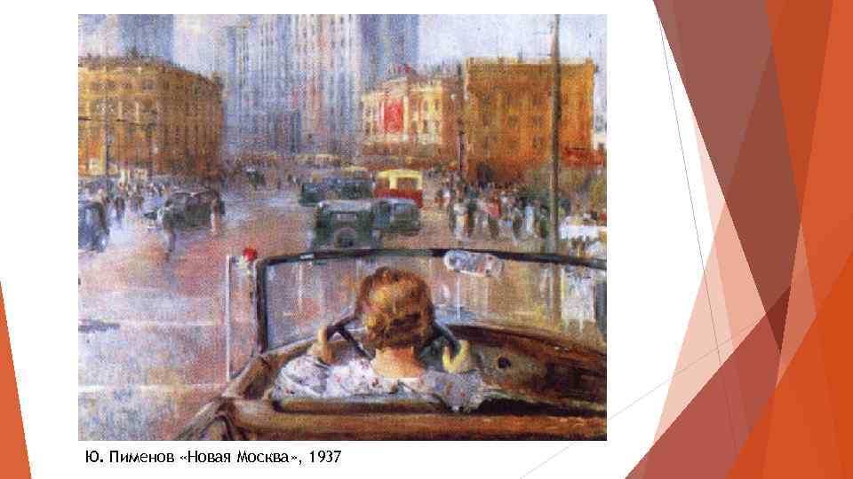 Ю. Пименов «Новая Москва» , 1937 