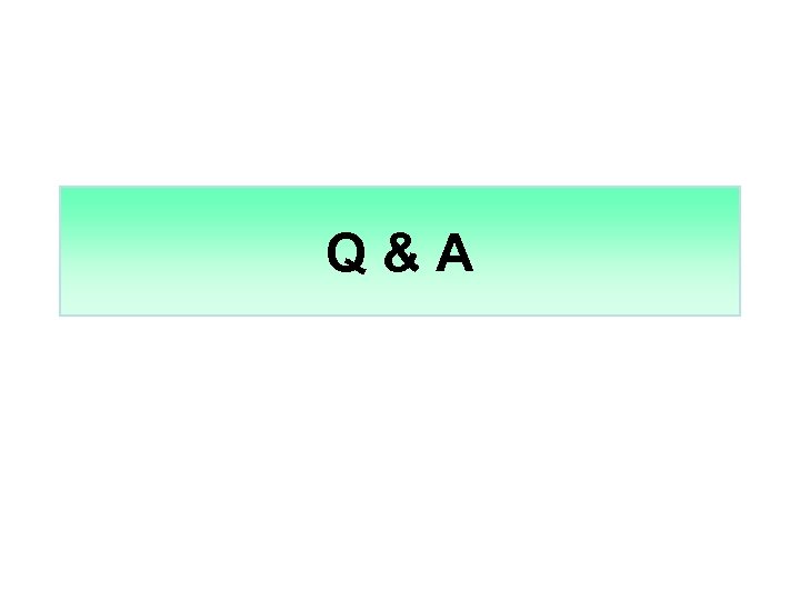Q&A 