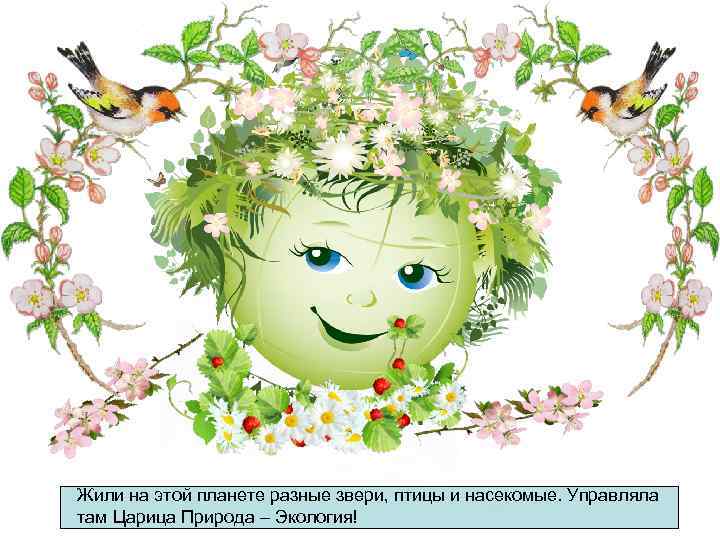 Жили на этой планете разные звери, птицы и насекомые. Управляла там Царица Природа –