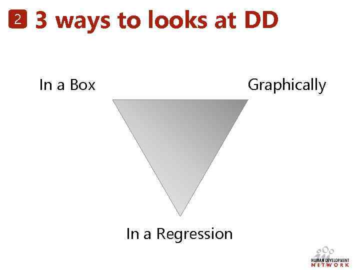 2 3 ways to looks at DD In a Box Graphically In a Regression