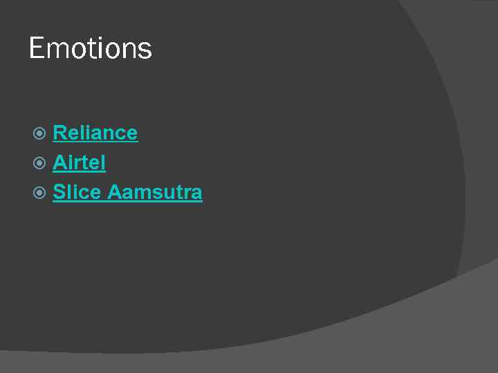 Emotions Reliance Airtel Slice Aamsutra 