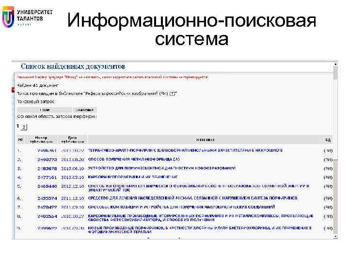 Информационно-поисковая система 