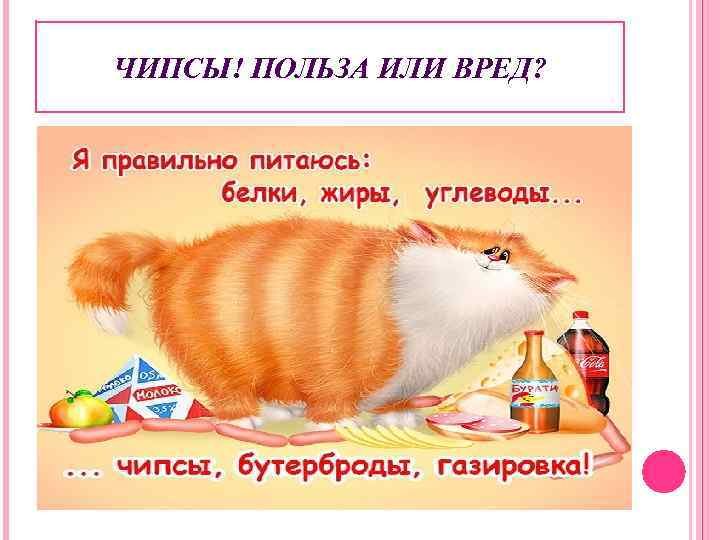 ЧИПСЫ! ПОЛЬЗА ИЛИ ВРЕД? 