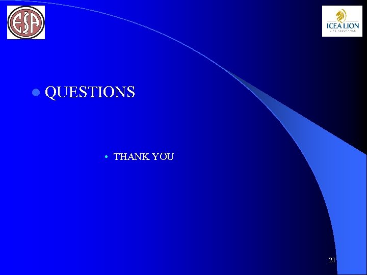 l QUESTIONS • THANK YOU 21 