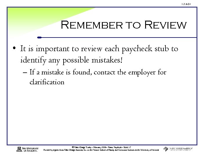 1. 3. 4. G 1 Remember to Review • It is important to review