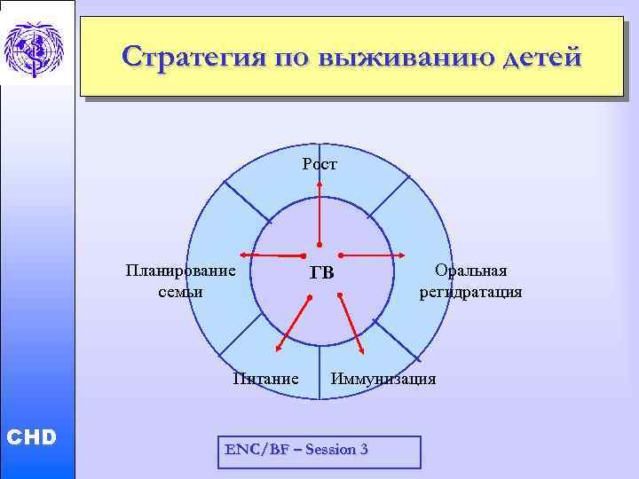 Стратегия по выживанию детей Рост Child and Adolescent Health and Development Планирование семьи CHD