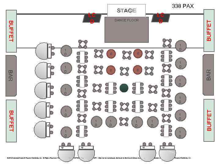 STAGE DANCE FLOOR 1 0 6 BAR 1 0 6 6 1 0 4