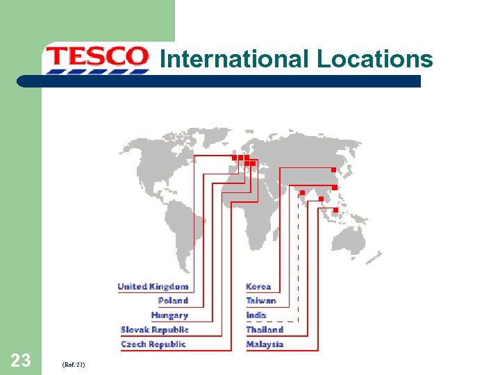 International Locations 23 (Ref. 21) 