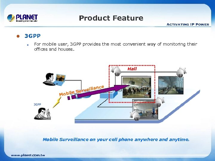 Product Feature l 3 GPP n For mobile user, 3 GPP provides the most