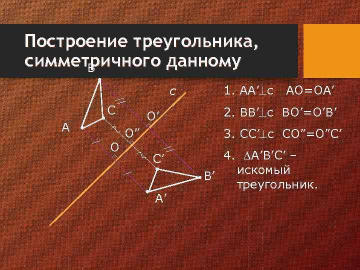 Центр симметрии треугольника