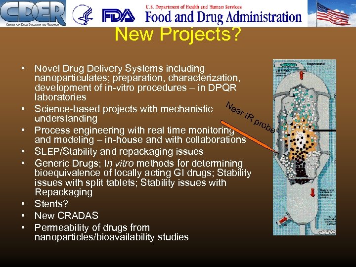 New Projects? • Novel Drug Delivery Systems including nanoparticulates; preparation, characterization, development of in-vitro