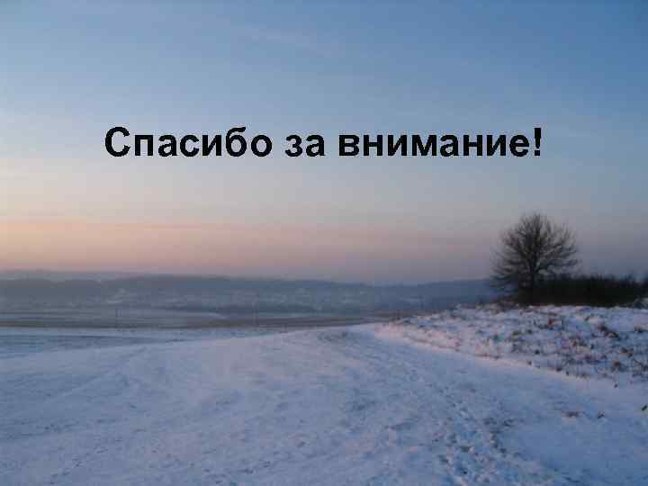 Спасибо за внимание! 