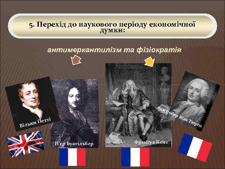 5. Перехід до наукового періоду економічної думки: антимеркантилізм та фізіократія Ан н. Р Вілья