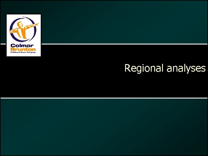 Regional analyses 