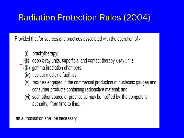 Radiation Protection Rules (2004) 