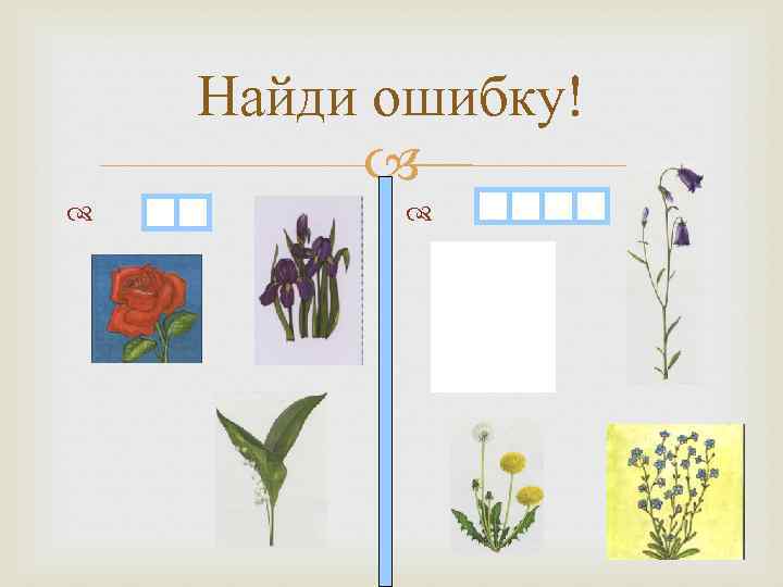 Найди ошибку! 