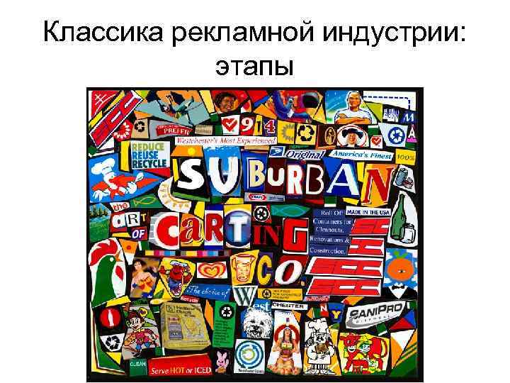 Классика рекламной индустрии: этапы 