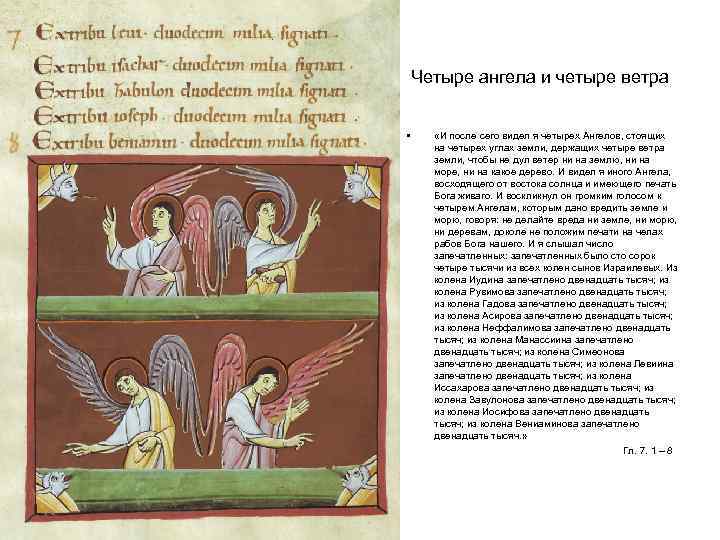 Четыре ангела и четыре ветра • «И после сего видел я четырех Ангелов, стоящих