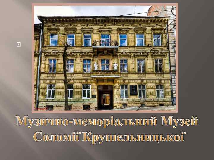  Музично-меморіальний Музей Соломії Крушельницької 