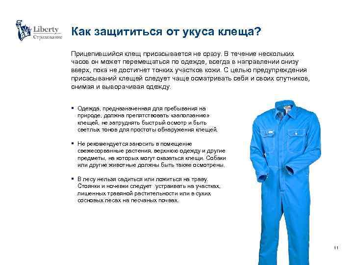 Как защититься от укуса клеща? Прицепившийся клещ присасывается не сразу. В течение нескольких часов