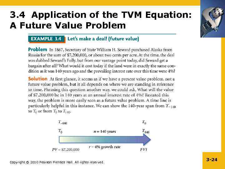 3. 4 Application of the TVM Equation: A Future Value Problem Copyright © 2010