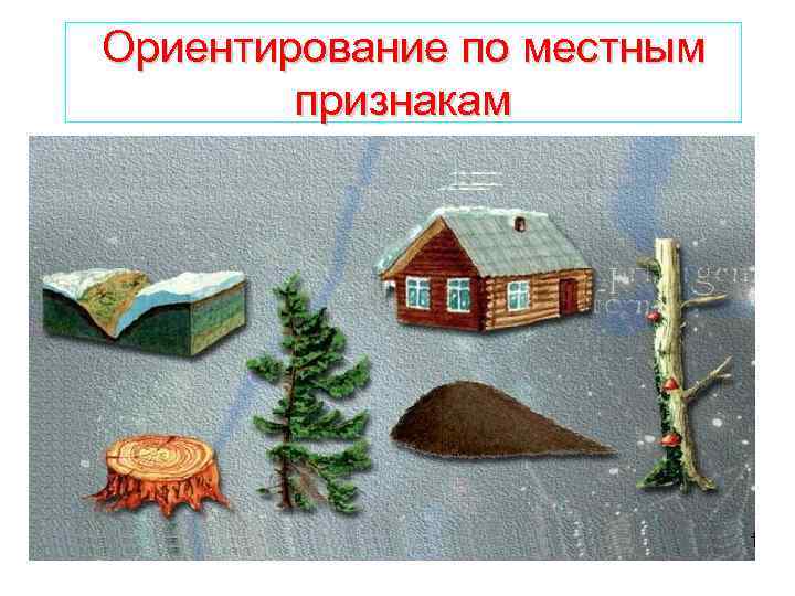 Ориентирование по местным признакам 