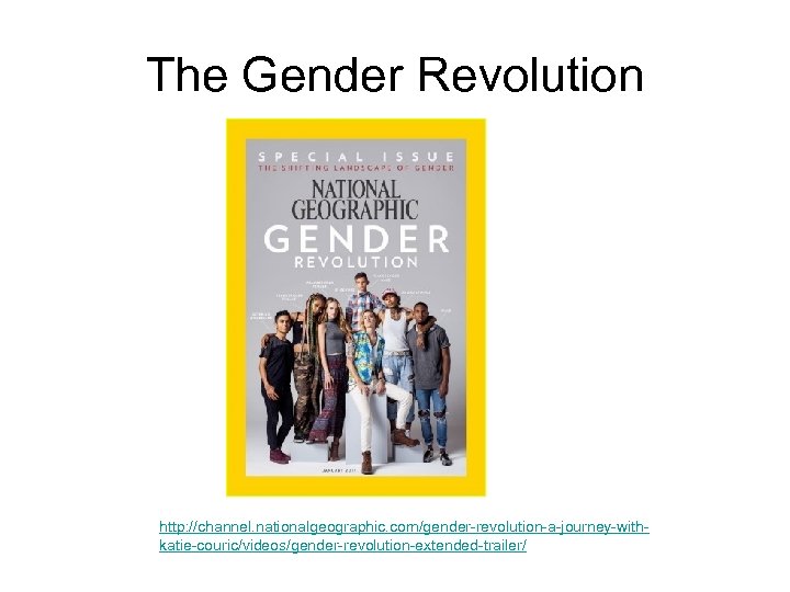 The Gender Revolution http: //channel. nationalgeographic. com/gender-revolution-a-journey-withkatie-couric/videos/gender-revolution-extended-trailer/ 