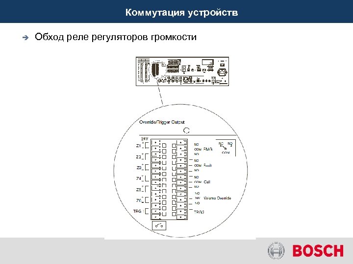 Коммутация устройств è Обход реле регуляторов громкости 