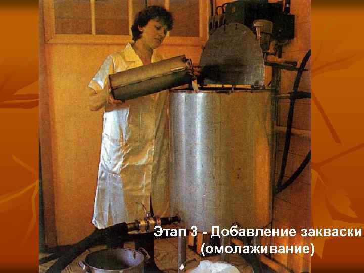 Этап 3 - Добавление закваски (омолаживание) 