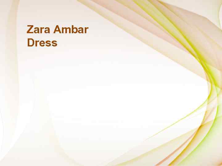 Zara Ambar Dress 