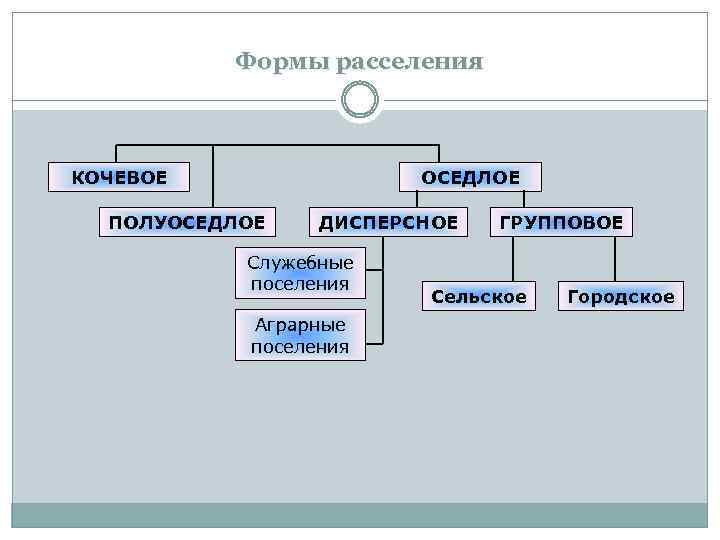 Какие формы сельского населения