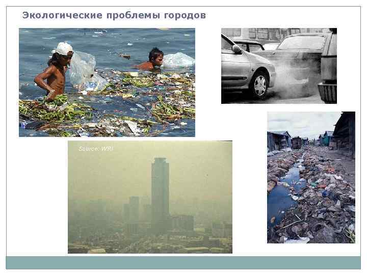Экологические проблемы городов 