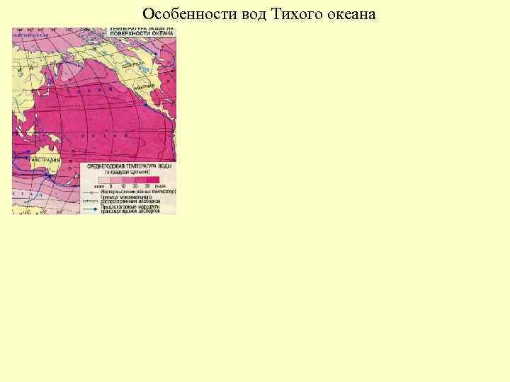 Особенности вод Тихого океана 