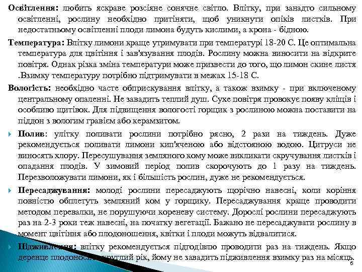 1 Освітлення: любить яскраве розсіяне сонячне світло. Влітку, при занадто сильному освітленні, рослину необхідно