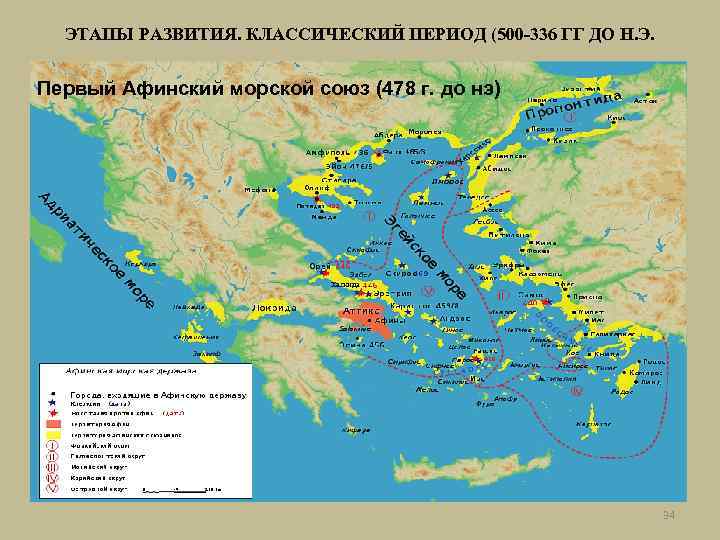 ЭТАПЫ РАЗВИТИЯ. КЛАССИЧЕСКИЙ ПЕРИОД (500 -336 ГГ ДО Н. Э. Первый Афинский морской союз