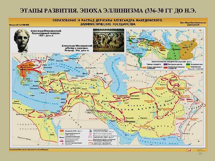 ЭТАПЫ РАЗВИТИЯ. ЭПОХА ЭЛЛИНИЗМА (336 -30 ГГ ДО Н. Э. 36 