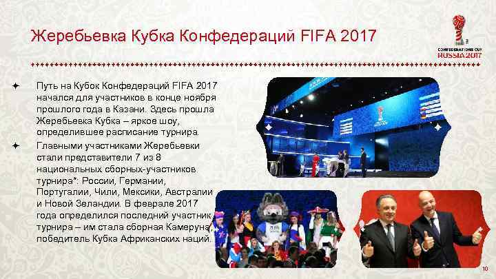 Жеребьевка Кубка Конфедераций FIFA 2017 ö ö Путь на Кубок Конфедераций FIFA 2017 начался
