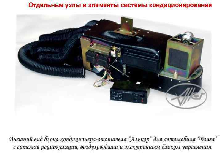 Отдельные узлы и элементы системы кондиционирования 