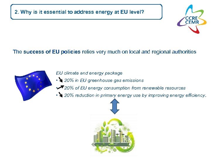 2. Why is it essential to address energy at EU level? The success of