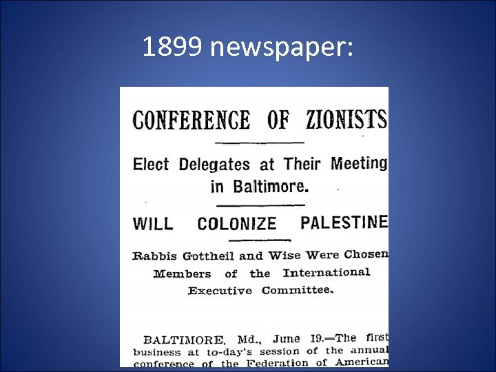 1899 newspaper: 